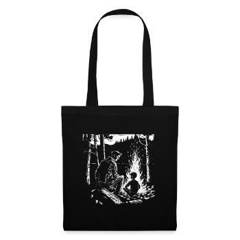 Fête des pères randonnée, camping et pêche - Sac en tissu - noir - Devant