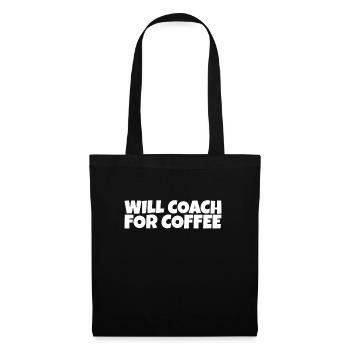 Coaching Mentor Instructor Coffee Lover Gift - Stoffbeutel - Schwarz - Vorne