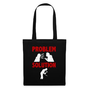 Solution au problème du lanceur de couteaux - Sac en tissu - noir - Devant