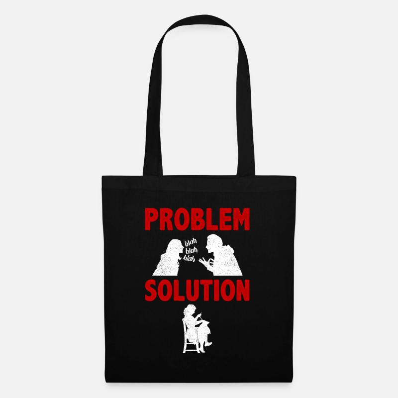 Tricot Crochet Problème Solution Passe-temps - Sac en tissu - noir