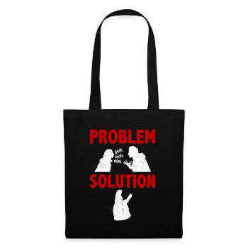 Dentelle Faire Dentellière Problème Solution Hobby - Sac en tissu - noir - Devant