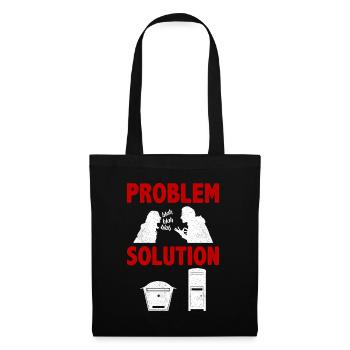 Solution au problème du film grand écran en boîte de lettres - Sac en tissu - noir - Devant