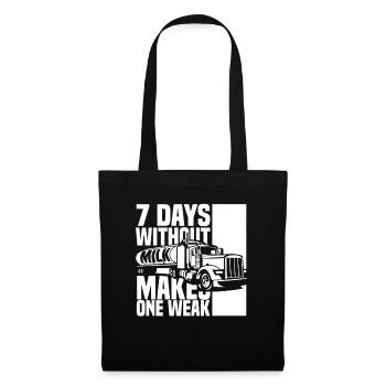 Cow Milk Funny Milk Wagon - Tote Bag - black - Front