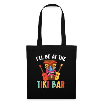 I'll be at the tiki bar Hawaiian luau - Tote Bag - black - Front