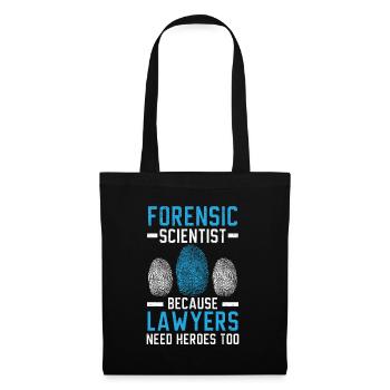Forensische Wissenschaftlerin Weil auch Anwälte He - Stoffbeutel - Schwarz - Vorne
