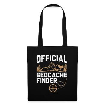 Official Geocache Finder Geocacher Geocaching - Tote Bag - black - Front