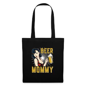 Craft Beer Bier Craftbier Mama - Stoffbeutel - Schwarz - Vorne