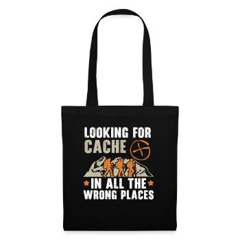 Searching for cache in the wrong places - Tote Bag - black - Front