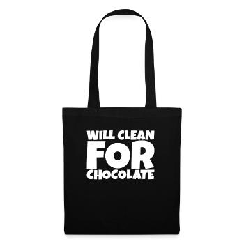 Cleaner Janitor Housekeeper Chocolate Lover Gift - Sac en tissu - noir - Devant