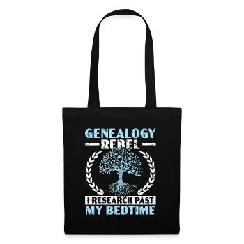 Genealogy Rebel I Research Past My Bedtime - Tote Bag - black - Front