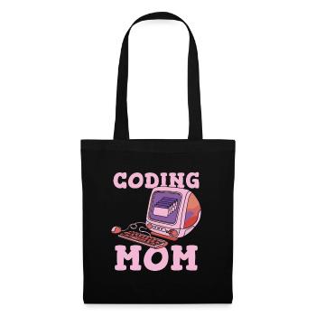 Développeur Coder Programmeur Mère - Sac en tissu - noir - Devant