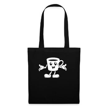 Coffee Cafe Emoticon - Tote Bag - black - Front