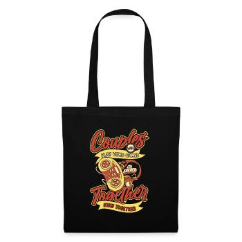 Couple de joueurs - Sac en tissu - noir - Devant
