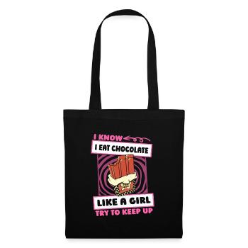 Chocolate Chocolate Funny - Tote Bag - black - Front