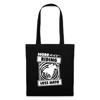 Horse Equestrian Driver Endurance Riding - Tote Bag - black - Front