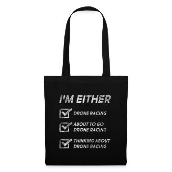 Funny Drone Flying Quotes Drone Flying Lovers - Tote Bag - black - Front