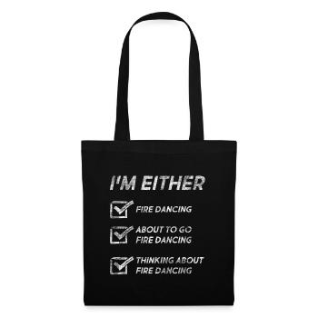 Funny Dancing Quotes Dance Lovers Dancers - Stoffbeutel - Schwarz - Vorne