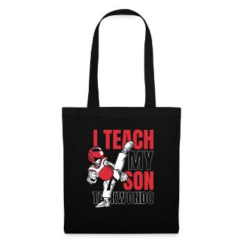 Taekwondo Père Taekwondo - Sac en tissu - noir - Devant
