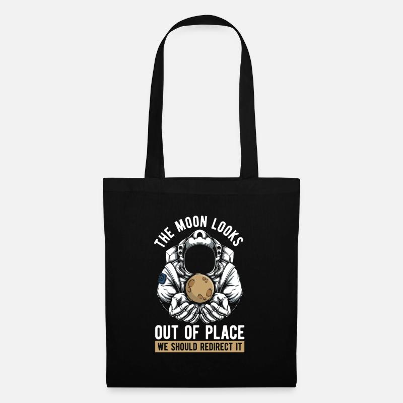 Space Space Moon Astroid Diversion - Tote Bag - black
