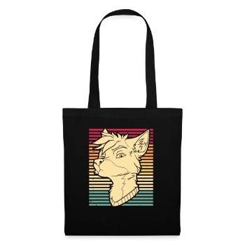 Furry Fandom Fursuits Drôle - Sac en tissu - noir - Devant