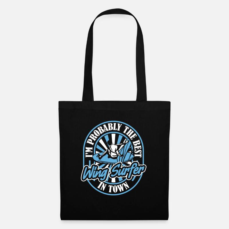 Wing Surf Wing Foil Am Besten - Stoffbeutel - Schwarz
