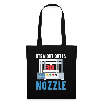 Straight from the Nozzle Machinist 3D Printing - Tote Bag - black - Front