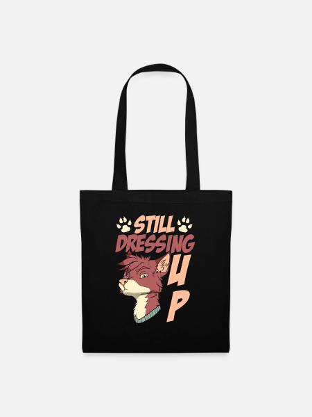 Furry Fandom Fursuits Lustig - Stoffbeutel - Schwarz