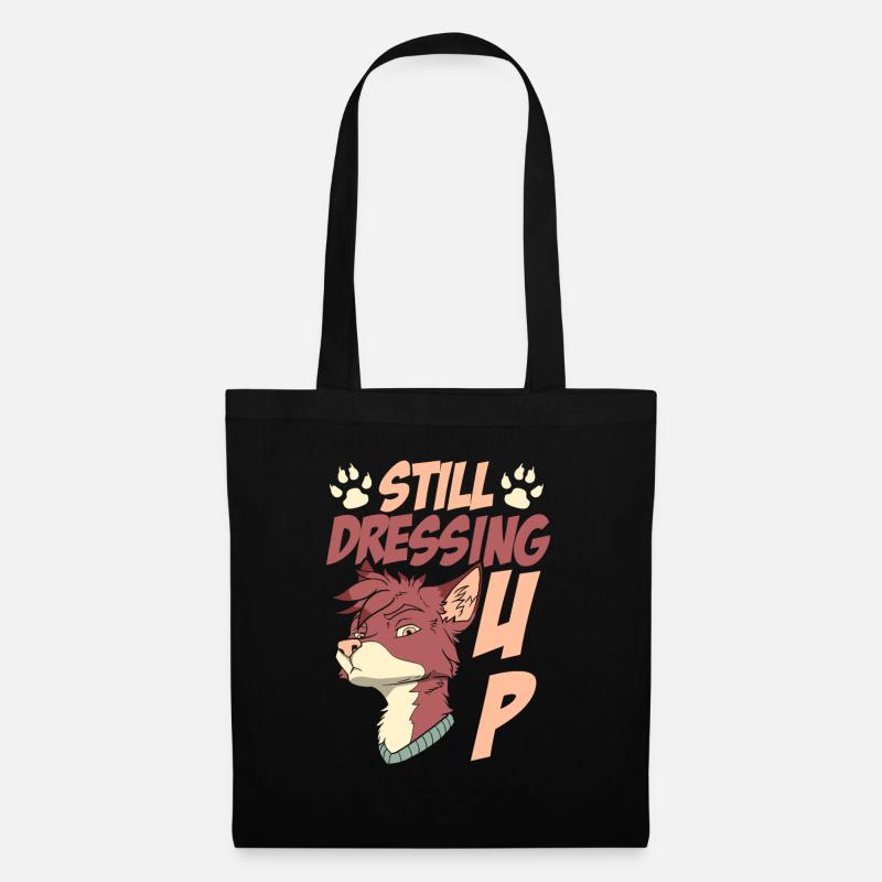 Furry Fandom Fursuits Lustig - Stoffbeutel - Schwarz