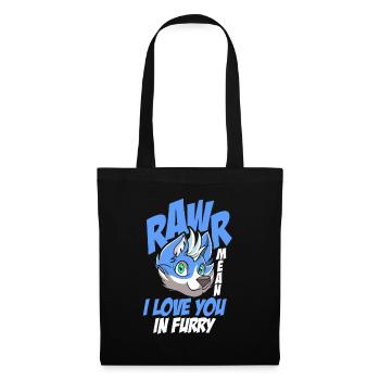 Furry Fandom Fursuits Love - Tote Bag - black - Front