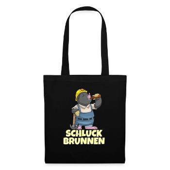 Lustige Biertrinker Bergbau Bier Bergmann Geschenk - Stoffbeutel - Schwarz - Vorne