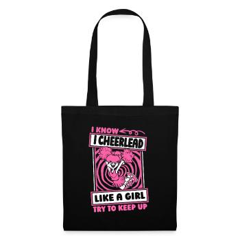 Cheerleader Cheerleading Girl - Tote Bag - black - Front