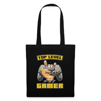 Main de jeu de joueur - Sac en tissu - noir - Devant
