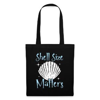 La taille de la coquille est importante Collection de coquillages Beachcomb - Sac en tissu - noir - Devant