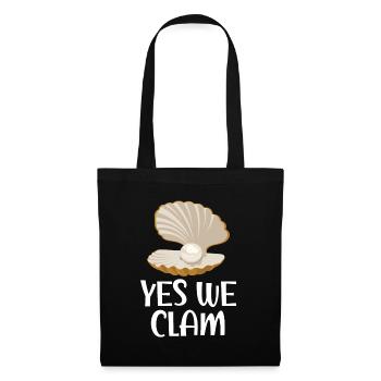 Oui We Clam Shell Collection Shells Beach Combs - Sac en tissu - noir - Devant