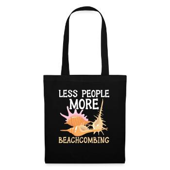 I'd rather collect sea glass Beachcombing - Tote Bag - black - Front