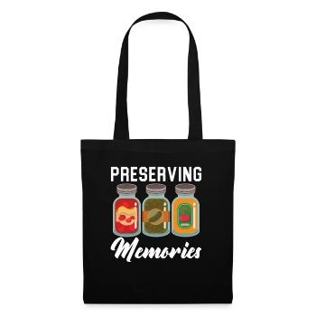 Preserving memories Cans Canned food - Tote Bag - black - Front
