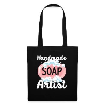 Handmade Soap Artist Soap Soap Cream - Tote Bag - black - Front