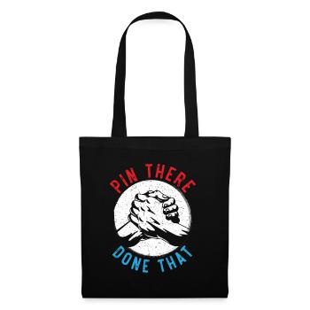 épingle là fait ce bras de fer bras de fer - Sac en tissu - noir - Devant