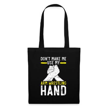 Don't force me to use my arm Arm Wrest - Tote Bag - black - Front