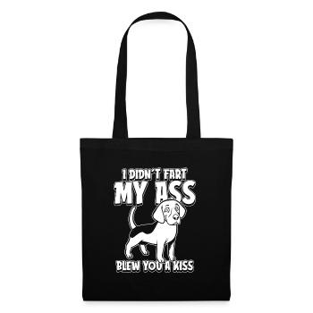 Beagle Je n’ai pas pété mes fesses Soufflé un baiser - Sac en tissu - noir - Devant