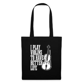 Violin Violin Life - Tote Bag - black - Front
