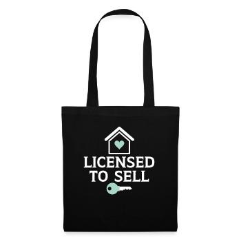 License to sell a house Real estate agent Real estate - Tote Bag - black - Front
