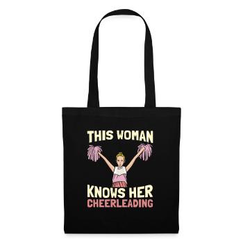 Cheerleader Cheerleading Girl - Tote Bag - black - Front