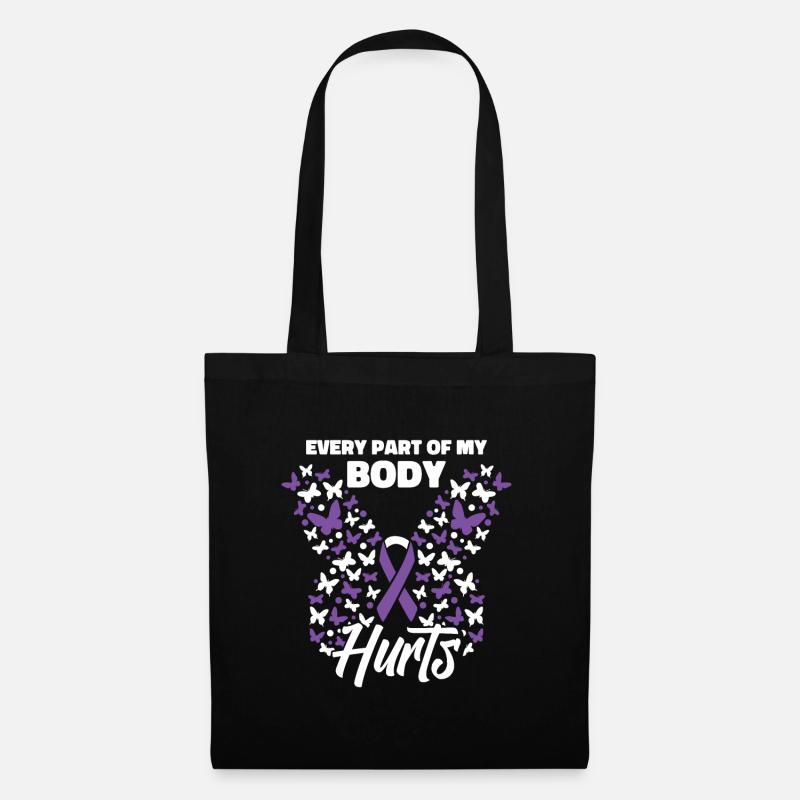 Fibromyalgie Rhumatisme mignon - Sac en tissu - noir