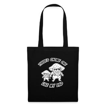 Champignons cueilleurs de champignons Drôle de nain de champignons - Sac en tissu - noir - Devant