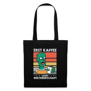 Zombie Halloween Kaffee - Stoffbeutel - Schwarz - Vorne