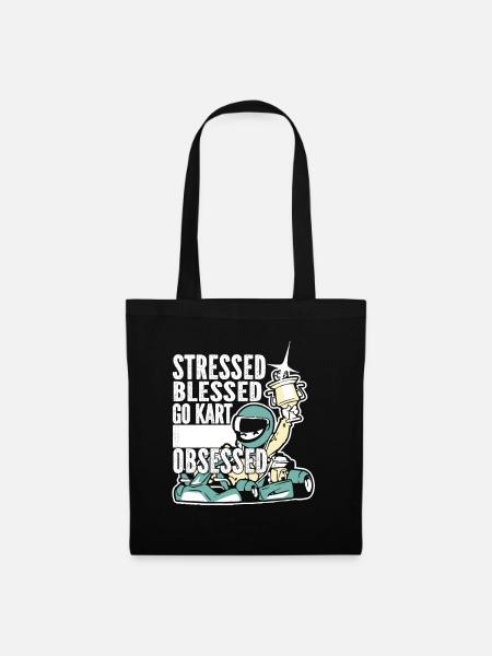 Go karting, karting, karting - Tote Bag - black