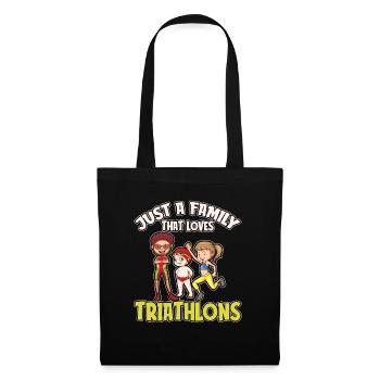 Triathlon Triathlete Family - Tote Bag - black - Front