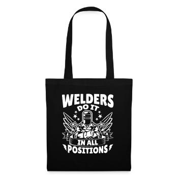 Serrurier soudeur - Sac en tissu - noir - Devant