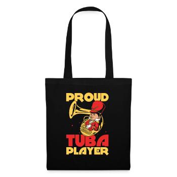Fanfare procession tuba - Tote Bag - black - Front